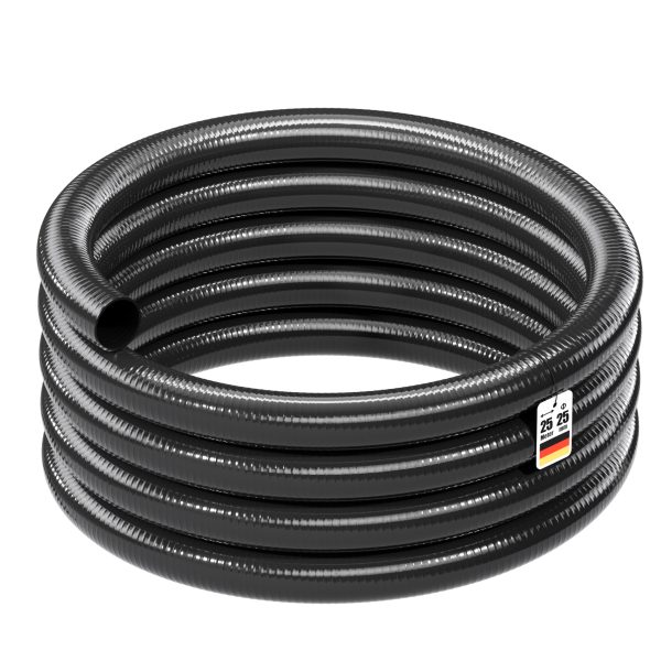 Terpo Tlačna in sesalna cev Ø 25 mm, 25 m – PVC, tlak 5 bar, ojačana spirala