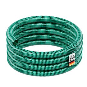 Terpo Tlačna in sesalna cev Ø 38 mm, 10 m – zelena PVC cev, tlak 6 bar