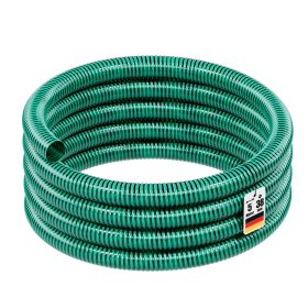 Terpo Tlačna in sesalna cev Ø 38 mm, 5 m – zelena PVC cev, tlak 6 bar