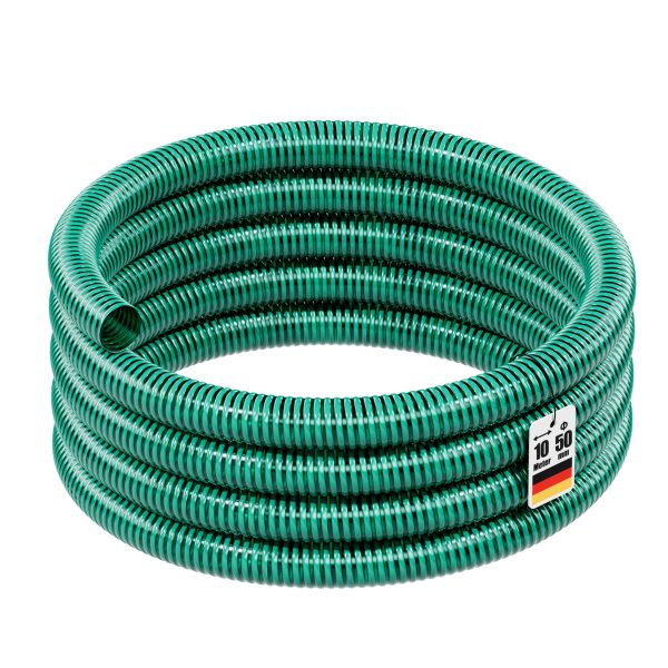 Terpo Tlačna in sesalna cev Ø 50 mm, 10 m – zelena PVC cev, tlak 5 bar