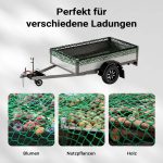 Terpo Tovorna mreža za prikolico, zelena, 4 x 2 m, polipropilen, mreža 45x45 mm