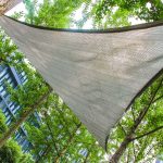Terpo Trikotno senčno jadro 3 × 3 × 4,2 m – sivo PE, UV-zaščita 30+