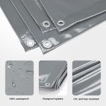 Terpo Univerzalna ponjava 2x3m, siva, poliester s PVC premazom, vodoodporna