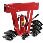 Terpo Upogibni stroj – Mere: 610 x 185 x 560 mm, Oblike upogibanja: DN15 Ø 21,3 mm (1/2"), DN20 Ø 26,9 mm (3/4"), DN25 Ø 33,7 mm (1"), DN32 Ø 42,4 mm (1 1/4"), DN40 Ø 48,3 mm (1 1/2"), DN50 Ø 60,3 mm (2"), DN65 Ø 76,1 mm (2 1/2"), DN80 Ø 88,9 mm (3") Delavnica in orodje