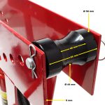 Terpo Upogibni stroj – Mere: 630 x 540 x 170 mm, Oblike upogibanja: DN15 Ø 21,3 mm (1/2"), DN20 Ø 26,9 mm (3/4"), DN25 Ø 33,7 mm (1"), DN32 Ø 42,4 mm (1 1/4"), DN40 Ø 48,3 mm (1 1/2"), DN50 Ø 60,3 mm (2") Delavnica in orodje