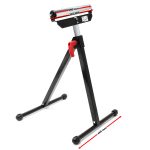 Terpo Valjčni nosilec (stojalo) do 60 kg – višinsko nastavljiv valjčni nosilec 68–110 cm iz kovine za dovajanje materiala, podporni nosilec za delavnico