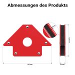 Terpo Varilni magnet 11 kg in 20 kg – komplet 4 kosov, koti 45°, 90° in 135° Varjenje in lotanje