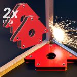 Terpo Varilni magnet 11 kg – komplet 2 kosov, koti 45°, 90° in 135° Varjenje in lotanje