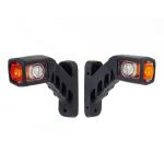 Terpo 2x Večbarvne LED stranske luči 24V, homologacija E-mark – za prikolice in karavane