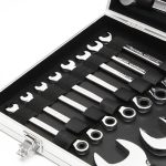 Terpo Set ključev 22-delni – viličasti ključi 6–32 mm, obročni ključi in izvijači, v kovčku Delavnica in orodje