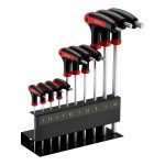 Terpo Set inbus ključev 11-delni, 2–10 mm, T-oblika z gumijastim ročajem Delavnica in orodje