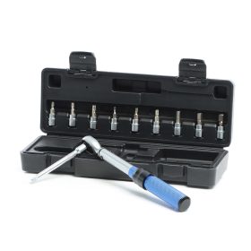 Terpo Momentni ključ 11-delni set, 1/4" (6,35 mm), 5–25 Nm, s preklopno ragljačo, v kovčku Delavnica in orodje