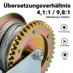 Terpo Ročni vitel – nosilnost 1100 kg, vrv 10 m Delavnica in orodje