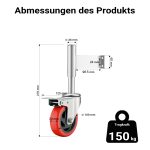 Terpo Vodilno kolesce za vrata – premer 100 mm, nosilnost 150 kg Delavnica in orodje