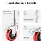 Terpo Vodilno kolesce za vrata – premer 100 mm, nosilnost 150 kg Delavnica in orodje