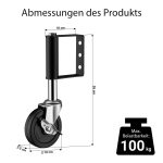 Terpo Vodilno kolesce za vrata – premer 100 mm, nosilnost 100 kg Delavnica in orodje