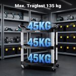 Terpo Voziček na kolesih – mere 835 x 430 x 970 mm, nosilnost 135 kg Delavnica in orodje