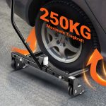 Terpo Voziček za montažo pnevmatik do 250 kg – jekleni dvigalnik koles za pnevmatike 17–56,5 cm (6,5–22,5") za menjavo in montažo pnevmatik