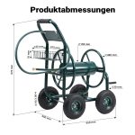 Terpo Voziček za vrtno cev brez cevi – za cev Ø 19 mm do 70 m, kolesa Ø 25 cm