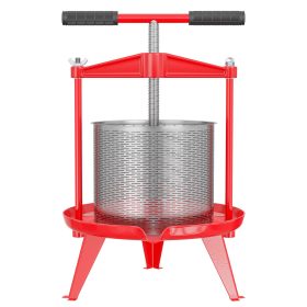 Terpo Vretenasta stiskalnica za sadje 14 L iz nerjavečega jekla, 66x58x47 cm – za jabolčni sok, sadni sok in vino Stiskalnice in drobilniki sadja
