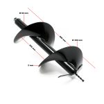 Terpo Vrtalni sveder za zemljo Ø 300 mm, dolžina 80 cm – lito železo