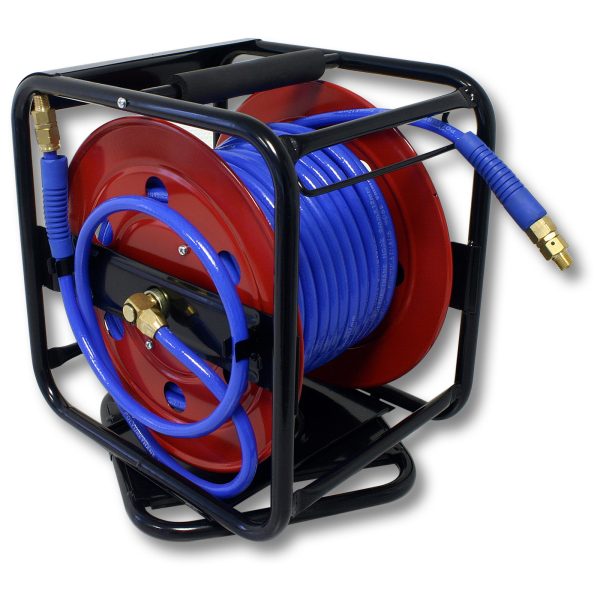 Terpo Vrtljiv jekleni kolut s 30-m PU-cevjo 8 × 12 mm, 12 bar, rdeč Delavnica in orodje