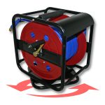 Terpo Vrtljiv jekleni kolut s 30-m PU-cevjo 8 × 12 mm, 12 bar, rdeč Delavnica in orodje