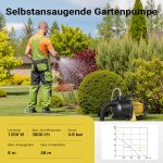 Terpo Vrtna črpalka 3800 l/h, 1200 W – višina črpanja 48 m