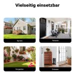 Terpo Vrtna delovna miza z omarico 67 × 46,5 × 100 cm – siva, 2 predelka