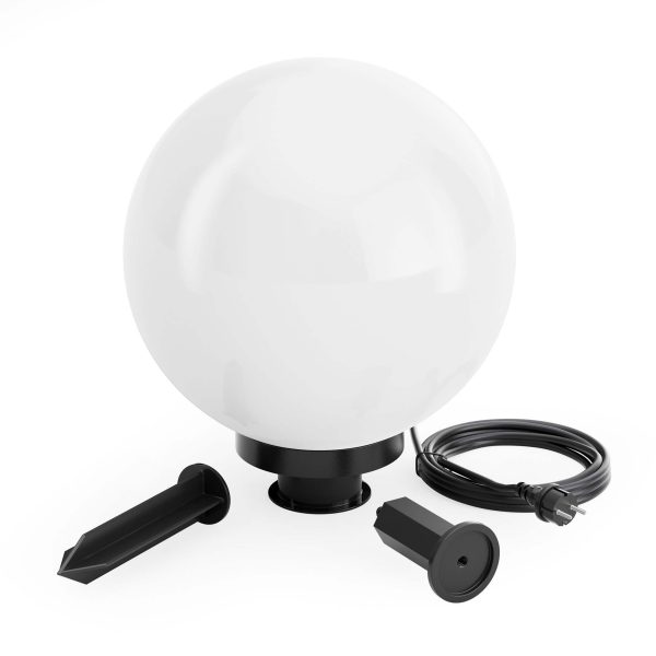 Terpo Vrtna krogelna svetilka Ø 30 cm s talnim količkom – grlo E27, IP44, 40 W