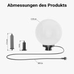Terpo Vrtna krogelna svetilka Ø 30 cm s talnim količkom – grlo E27, IP44, 40 W