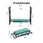 Terpo Vrtni klečalnik in sedež do 150 kg – oblazinjen, 1 žep