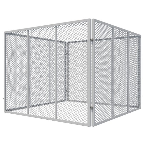 Terpo Vrtni kompostnik 800 l, 100 × 100 × 80 cm – kovinska mreža