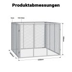 Terpo Vrtni kompostnik 800 l, 100 × 100 × 80 cm – kovinska mreža