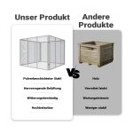 Terpo Vrtni kompostnik 800 l, 100 × 100 × 80 cm – kovinska mreža