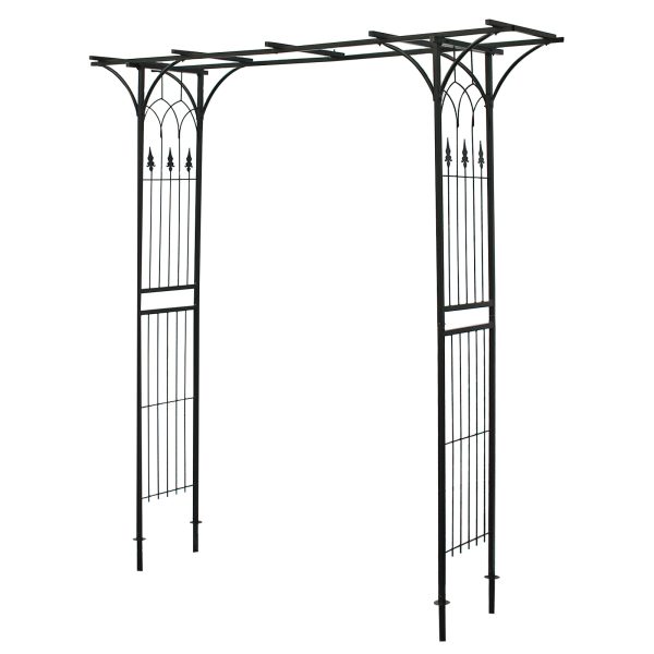 Terpo Vrtni lok za vrtnice 205 × 50 × 208 cm – jekleno rešetkasto ogrodje