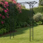 Terpo Vrtni lok za vrtnice 205 × 50 × 208 cm – jekleno rešetkasto ogrodje