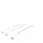 Terpo Komplet 3 nastavljivih aluminijastih nosilcev za ravno ponjavo prikolice 100–145 cm