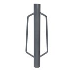 Terpo Zabijalnik stebrov – mere 276 x 76 x 750 mm Delavnica in orodje