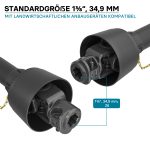 Terpo Kardanska gred Z6/Z6 1 3/8″, od 700 mm, 620 Nm pri 540 vrt./min Delavnica in orodje