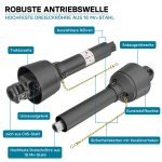 Terpo Kardanska gred Z6/Z6 1 3/8″, od 700 mm, 620 Nm pri 540 vrt./min Delavnica in orodje