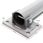 Terpo Zaporni stebriček 705x75 mm iz nerjavnega jekla z odsevno folijo – varnostna zaščita za parkirišča