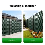 Terpo Zeleni PVC-trak za zasebnost ograje 35 m × 19 cm, 0,46 mm, 650 g/m², 20 sponk Vrtna oprema