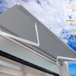Terpo Zgibna tenda za steno 3 × 2,5 m – antracitna, UV-zaščita 30+
