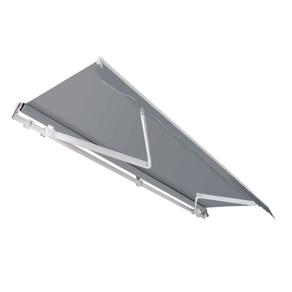 Terpo Zgibna tenda za steno 3 × 2,5 m – antracitna, UV-zaščita 30+