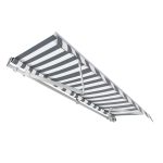 Terpo Zgibna tenda za steno 3 × 2,5 m – antracitno-bela, UV-zaščita 30+