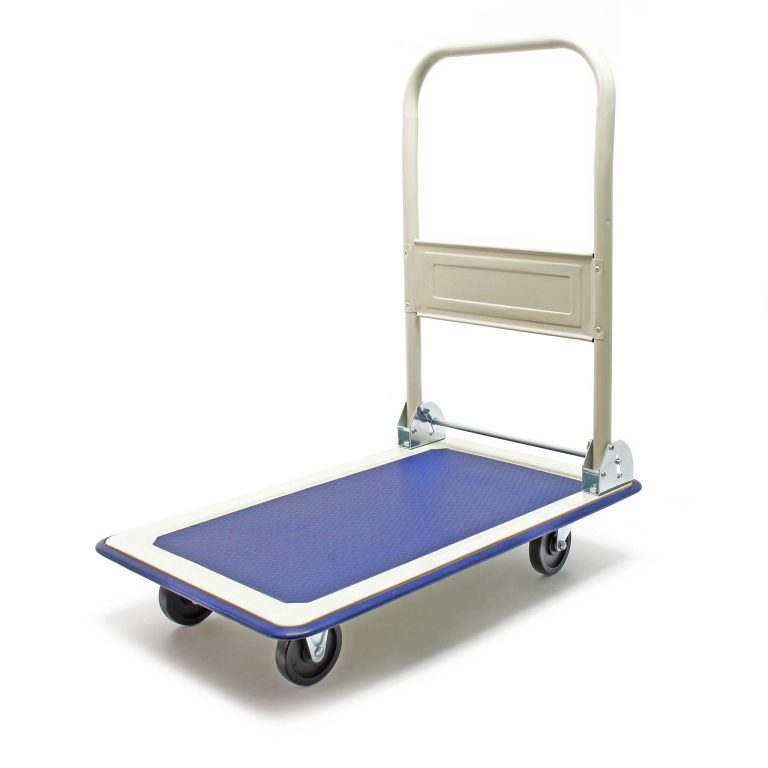 Terpo Zložljiv jekleni platformni voziček 720 × 475 mm s protizdrsno oblogo, 150 kg Delavnica in orodje
