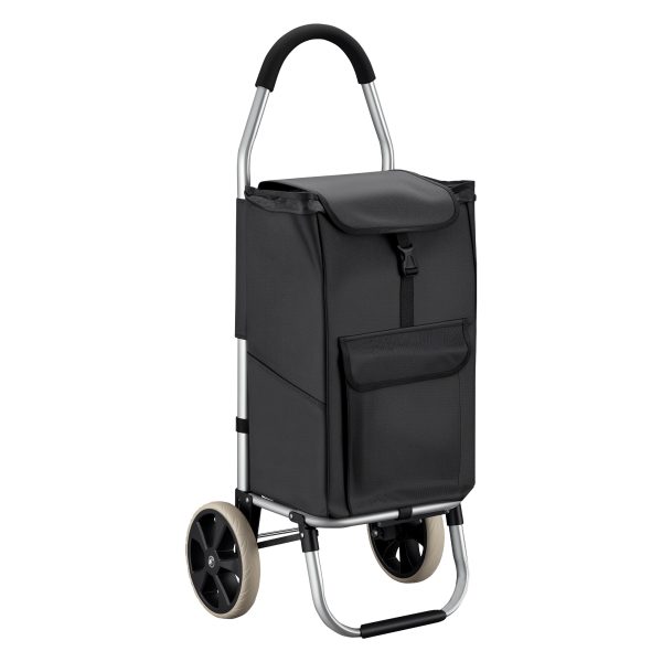 Terpo Zložljiv nakupovalni voziček do 40 kg – 2 kolesi, 36,5 × 44 × 103 cm