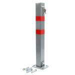 Terpo Zložljivi zaporni stebriček za parkirišče 700x160x110 mm iz jekla s ključavnico – zaščita parkirnega mesta