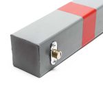Terpo Zložljivi zaporni stebriček za parkirišče 700x160x110 mm iz jekla s ključavnico – zaščita parkirnega mesta